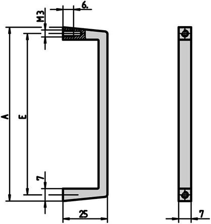 Uchwyt aluminiowy 48MM nVent